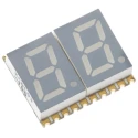 Kingbright 2-Digit 7 Segment LED Display Cathode Red 27mcd Right Side Decimal 7.6mm KCDC03-105