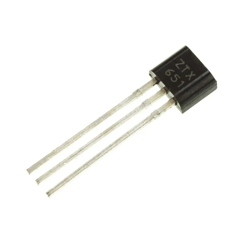 DiodesZetex 2 A NPN 60 V 3-Pin E-Line Transistor ZTX651