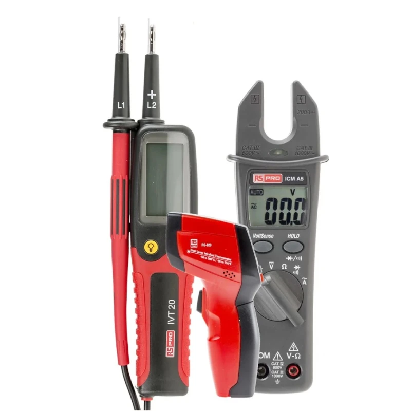 RS PRO Infrared Thermometer RS-820 with -50 °C to 380 °C Range, Alkaline Battery, 12:1 Distance-to-Spot Ratio RS-820