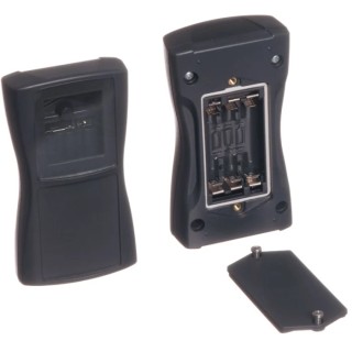 Bopla BOS-Streamline Series Grey ABS Handheld Enclosure Integral Battery Compartment Display Window 119.3 mm x 64.9 mm IP40