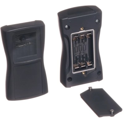 Bopla BOS-Streamline Series Grey ABS Handheld Enclosure Integral Battery Compartment Display Window 119.3 mm x 64.9 mm IP40
