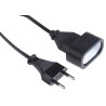 RS PRO 3 m 1 Socket European Socket Extension Lead 250V IP20 6A Polyvinyl Chloride Jacket 296-191