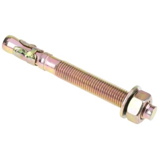 RS PRO Bright Zinc Plated Through Bolt 16 mm Thread Size x 105 mm Length Model 177-7068