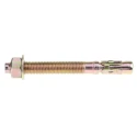 RS PRO Bright Zinc Plated Through Bolt 16 mm Thread Size x 105 mm Length Model 177-7068