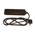 RS PRO Extension Lead Power Strip 1.5 m, 3 Socket Type E, 16A Current, 250V 296-292