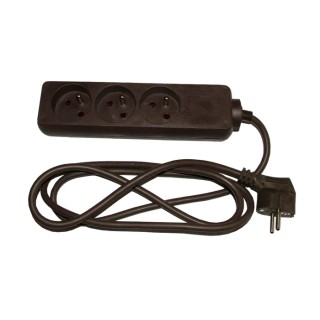 RS PRO Extension Lead Power Strip 1.5 m, 3 Socket Type E, 16A Current, 250V 296-292