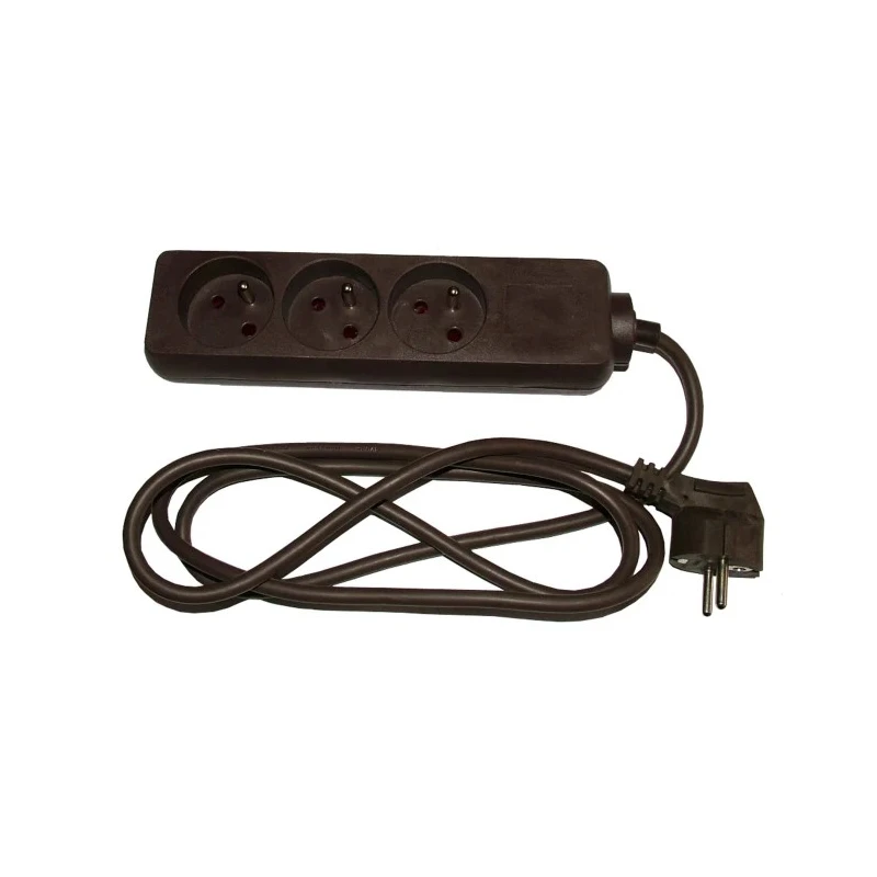 RS PRO Extension Lead Power Strip 1.5 m, 3 Socket Type E, 16A Current, 250V 296-292