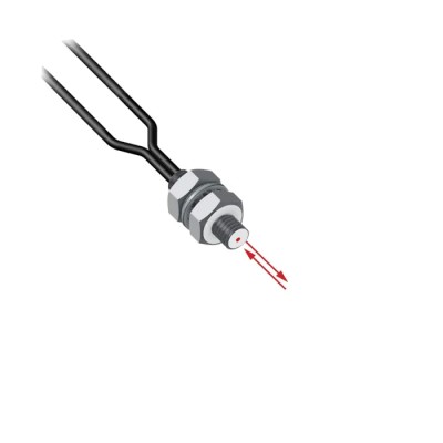 Banner Plastic Fibre Optic Sensor Single Discrete Output IP67, Polyethylene Housing, 2.011m Length PBT16U