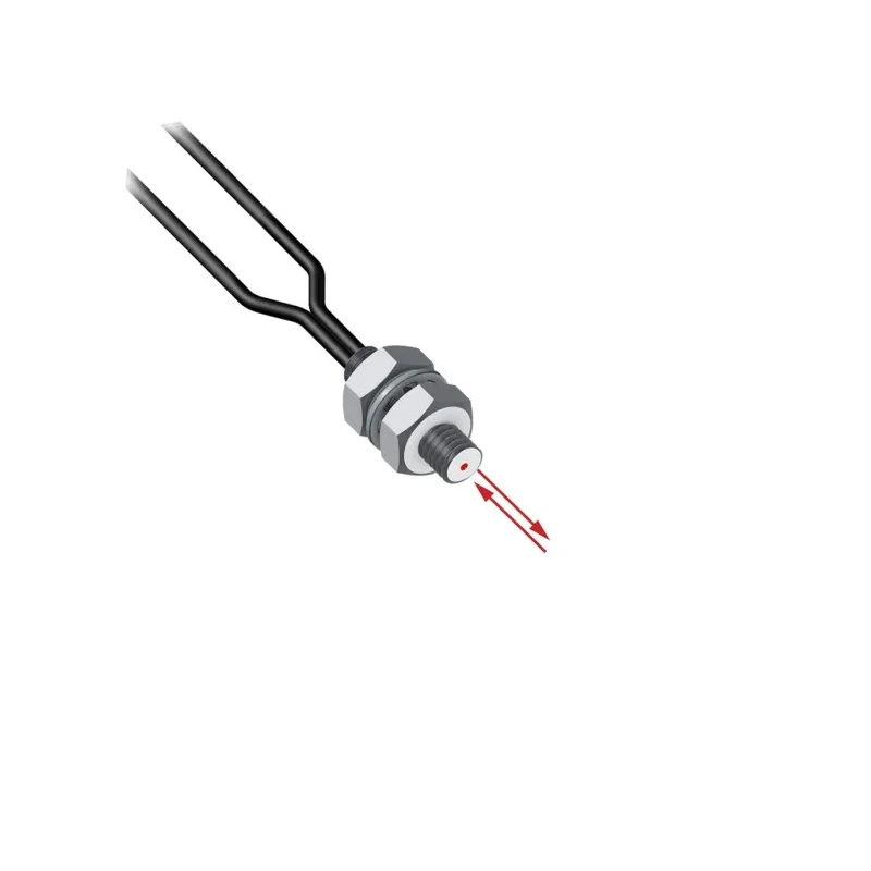 Banner Plastic Fibre Optic Sensor Single Discrete Output IP67, Polyethylene Housing, 2.011m Length PBT16U