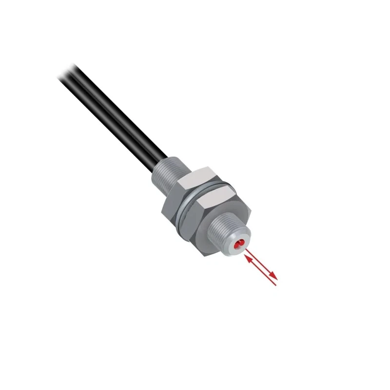 Banner Plastic Fibre Optic Sensor, Plastic Fibre Type, Threaded Mount, 2.011m Length, 0.5 mm Core Dia., PIT46U