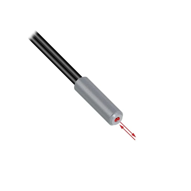 Banner Plastic Fibre Optic Sensor, Plastic Fibre Type, Threaded Mount, 2.011m Length, 0.5 mm Core Dia., PIT46U