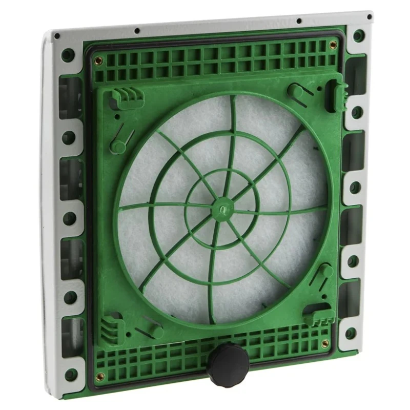 Schneider Electric Vent Grille Green Grey Stainless Steel Polyamide 6 315 mm x 300 mm x 60 mm NSYCAG223LFHD