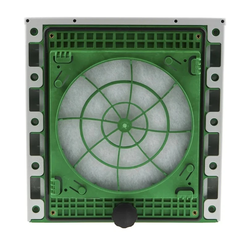Schneider Electric Vent Grille Green Grey Stainless Steel Polyamide 6 315 mm x 300 mm x 60 mm NSYCAG223LFHD