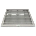 Schneider Electric Grey Injected Thermoplastic Vent Grille 316 mm x 316 mm x 18 mm NSYCAG291LPF