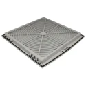 Schneider Electric Grey Injected Thermoplastic Vent Grille 316 mm x 316 mm x 18 mm NSYCAG291LPF