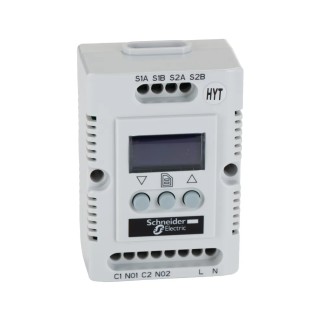 Schneider Electric ClimaSys CC Electronic Enclosure Thermostat, 200-240V AC, -40 to +80 °C Operating Range NSYCCOHYT230VID