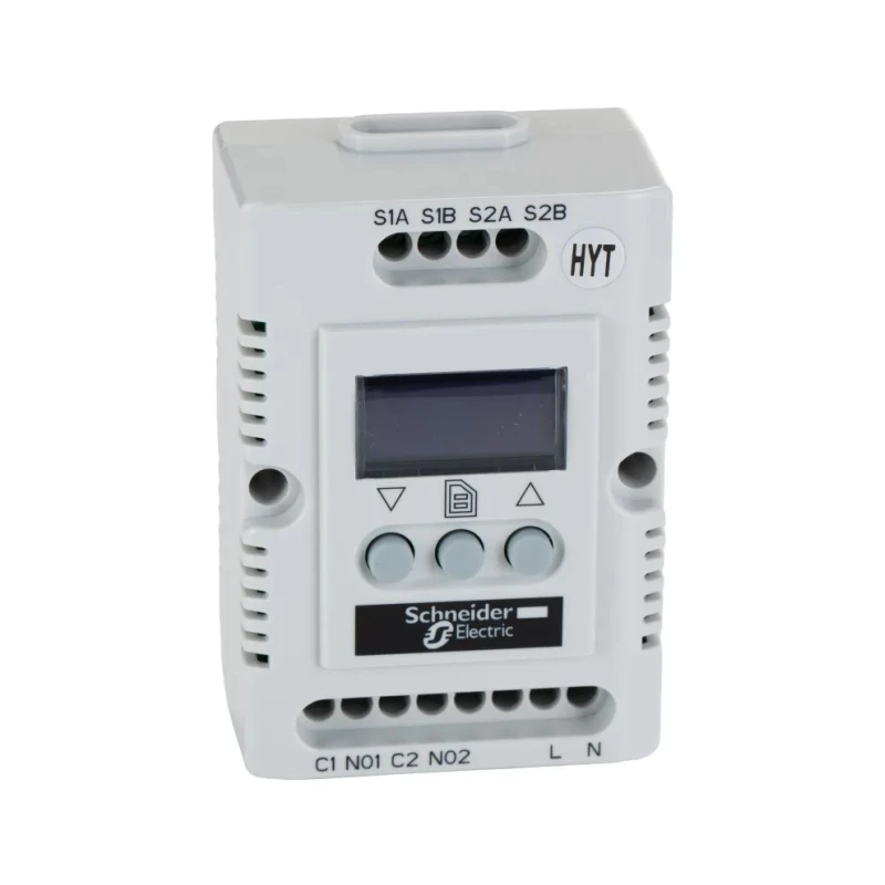 Schneider Electric ClimaSys CC Electronic Enclosure Thermostat, 200-240V AC, -40 to +80 °C Operating Range NSYCCOHYT230VID