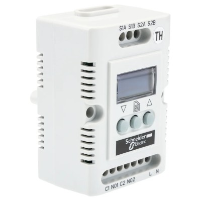 Schneider Electric ClimaSys CC Enclosure Thermostat 4 A 200-240V AC Operating Temperature -40 to 80°C NSYCCOTH230VID