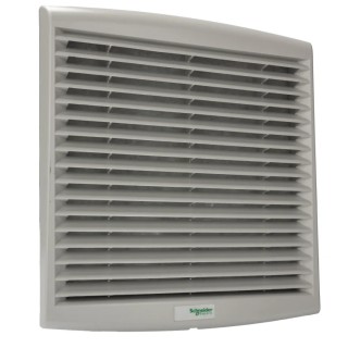Schneider Electric ClimaSys CV Series Filter Fan, 145-253 V AC, 37W, 350 m³/h Air Flow, IP54, Ball Bearing, Rectangular 