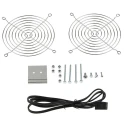 Schneider Electric ClimaSys CV Series Filter Fan, 230V AC, 17W Input Power, 170 m³/h Filtered & Unimpeded NSYCVF170M230