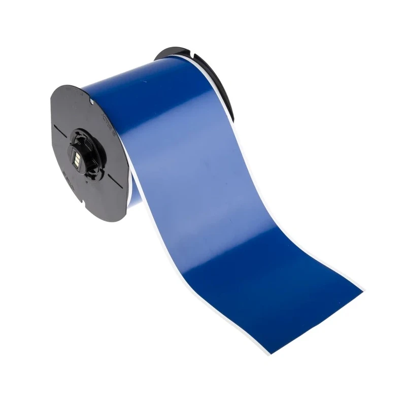 Brady Blue Blue Print Label Roll Vinyl Material, 101 mm Width, 30.5 m Length, Model B30C-4000-7569-BL