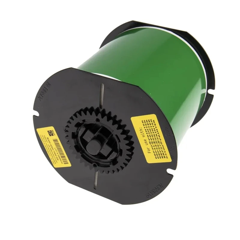 Brady Green Green Print Label Roll, Vinyl Material, 101 mm Width, 30.5 m Length B30C-4000-7569-GN