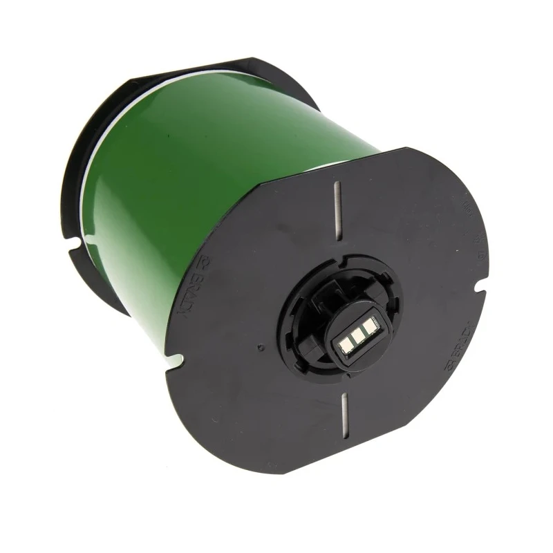 Brady Green Green Print Label Roll, Vinyl Material, 101 mm Width, 30.5 m Length B30C-4000-7569-GN