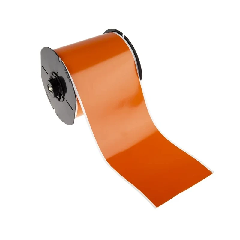 Brady Orange Print Vinyl Label Roll 101 mm Width, 30.5 m Length B30C-4000-7569-OR