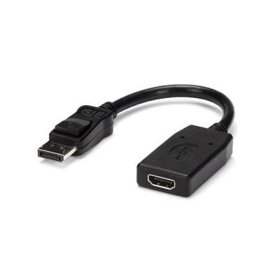 StarTech.com 1 Port DisplayPort to HDMI Adapter Black 127mm Length DP2HDMI