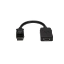 StarTech.com 1 Port DisplayPort to HDMI Adapter Black 127mm Length DP2HDMI