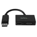 StarTech.com 2 Port DisplayPort to VGA HDMI Adapter 150 mm Cable Length 1920 x 1200 Pixel Maximum Resolution DP2HDVGA