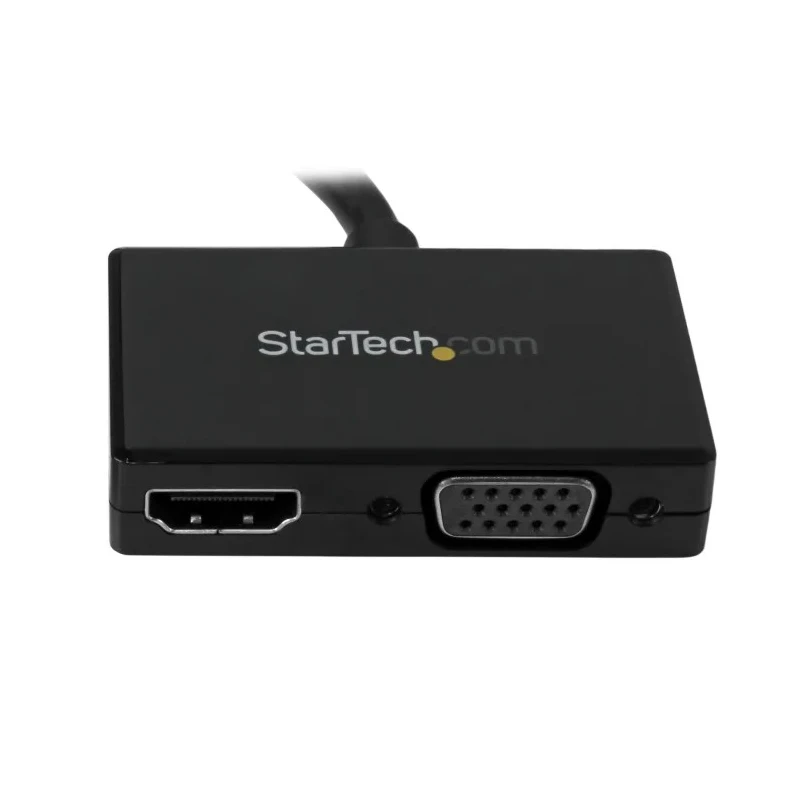 StarTech.com 2 Port DisplayPort to VGA HDMI Adapter 150 mm Cable Length 1920 x 1200 Pixel Maximum Resolution DP2HDVGA