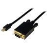 StarTech.com 1 Port Mini DisplayPort to VGA Adapter Cable 1.8 m Length 1920 x 1200 Pixel Maximum Resolution MDP2VGAMM6B