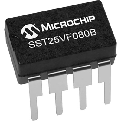 Microchip Split Gate 8 MB Serial-SPI Flash Memory 8-Pin SOIC SST25VF080B-50-4I-S2AE