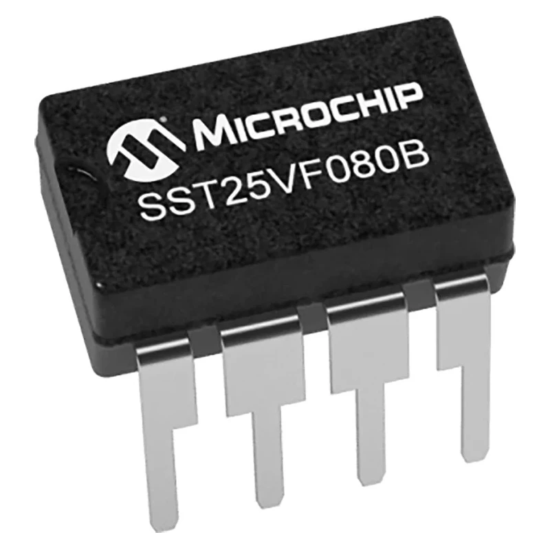 Microchip Split Gate 8 MB Serial-SPI Flash Memory 8-Pin SOIC SST25VF080B-50-4I-S2AE