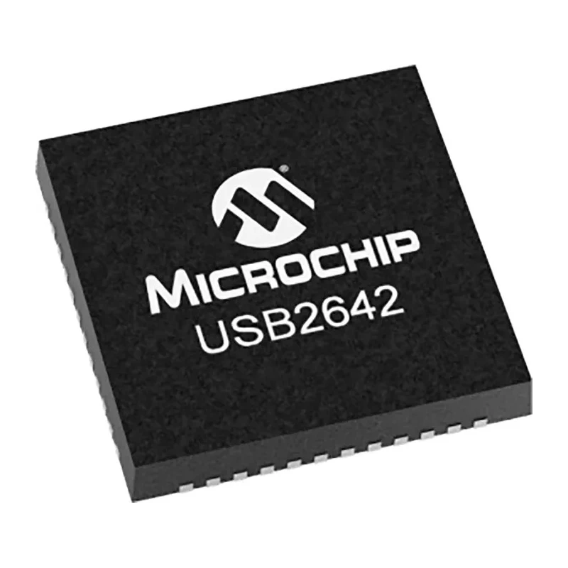 Microchip USB Controller 35 Mbps, 3.6V, USB 2.0, I2C, 3.3 V, 48-Pin QFN USB2642-I/ML