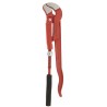 Ega-Master Pipe Wrench 25.4 mm Jaw Capacity, 330 mm Overall Length, Metal Handle, Chrome Vanadium Steel, VDE 1000V 61011