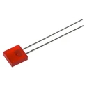 Broadcom 1.9 V Red Rectangular Through Hole LED HLMP-0301