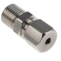 RS PRO Stainless Steel Compression Fitting for Use with Thermocouple or PRT Probe 1/4 BSP Thread 4mm Probe Diameter 178-0961