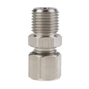 RS PRO Stainless Steel Compression Fitting for Use with Thermocouple or PRT Probe 1/4 BSP Thread 4mm Probe Diameter 178-0961