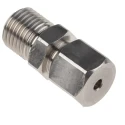 RS PRO Stainless Steel Compression Fitting for Use with Thermocouple or PRT Probe 1/4 BSP Connector 3.175 mm Probe 178-0962