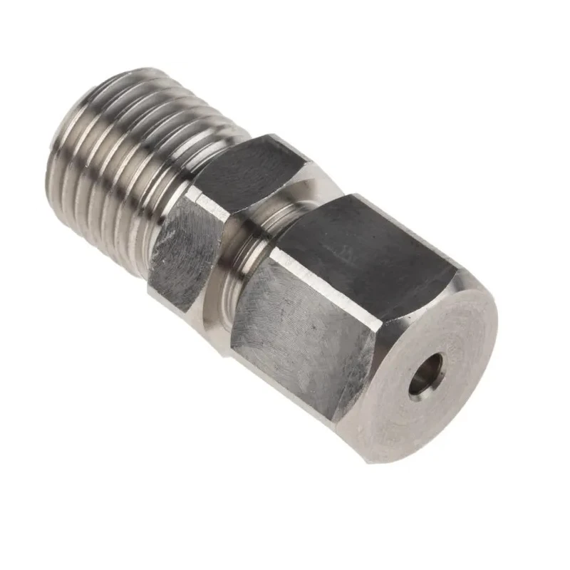 RS PRO Stainless Steel Compression Fitting for Use with Thermocouple or PRT Probe 1/4 BSP Connector 3.175 mm Probe 178-0962