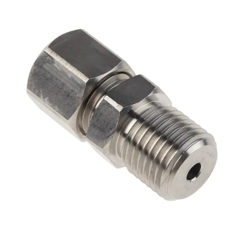 RS PRO Stainless Steel Compression Fitting for Use with Thermocouple or PRT Probe 1/4 BSP Connector 3.175 mm Probe 178-0962