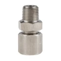 RS PRO Stainless Steel Compression Fitting for Thermocouple or PRT Probe 1/8BSPT Connector Size 4mm Probe Diameter 178-0963