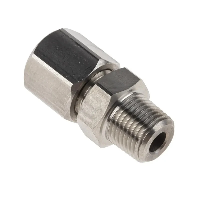 RS PRO Stainless Steel Compression Fitting for Thermocouple or PRT Probe 1/8BSPT Connector Size 4mm Probe Diameter 178-0963