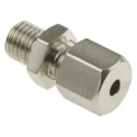 RS PRO Stainless Steel Male Compression Fitting for Thermocouple Sensors 3.175mm Probe Diameter 178-0968