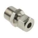 RS PRO Stainless Steel Compression Fitting Male Gland Connector M20, Probe Diameter 8mm 178-0972