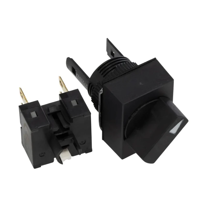 Omron Knob Selector Switch DPDT 2 Positions 16 mm Cutout Diameter IP65 Rated A165S-J2M-2