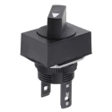 Omron Knob Selector Switch DPDT 2 Positions 16 mm Cutout Diameter IP65 Rated A165S-J2M-2