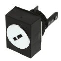 Omron IP65 Sealed Key Switch DPDT 5A 12V AC Latching Flat Key Rectangular Bezel 